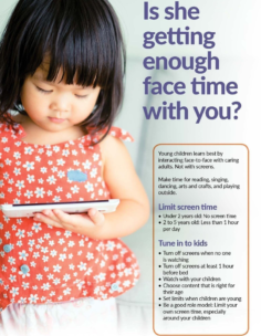 Is she getting enough face time with you?