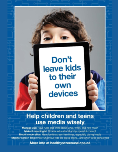 Don’t leave kids to their own devices