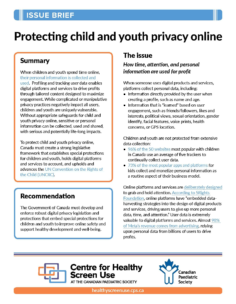 Protecting child and youth privacy online