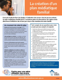 La création d’un plan médiatique familial