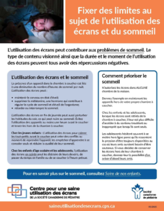 Fixer des limites au sujet de l’utilisation des écrans et du sommeil