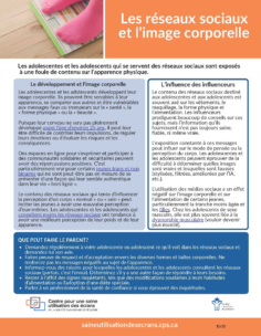 Les réseaux sociaux et l’image corporelle