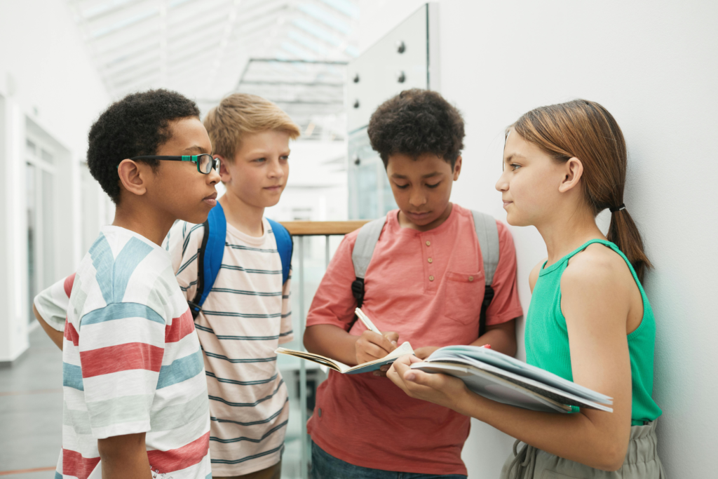 Kids at school