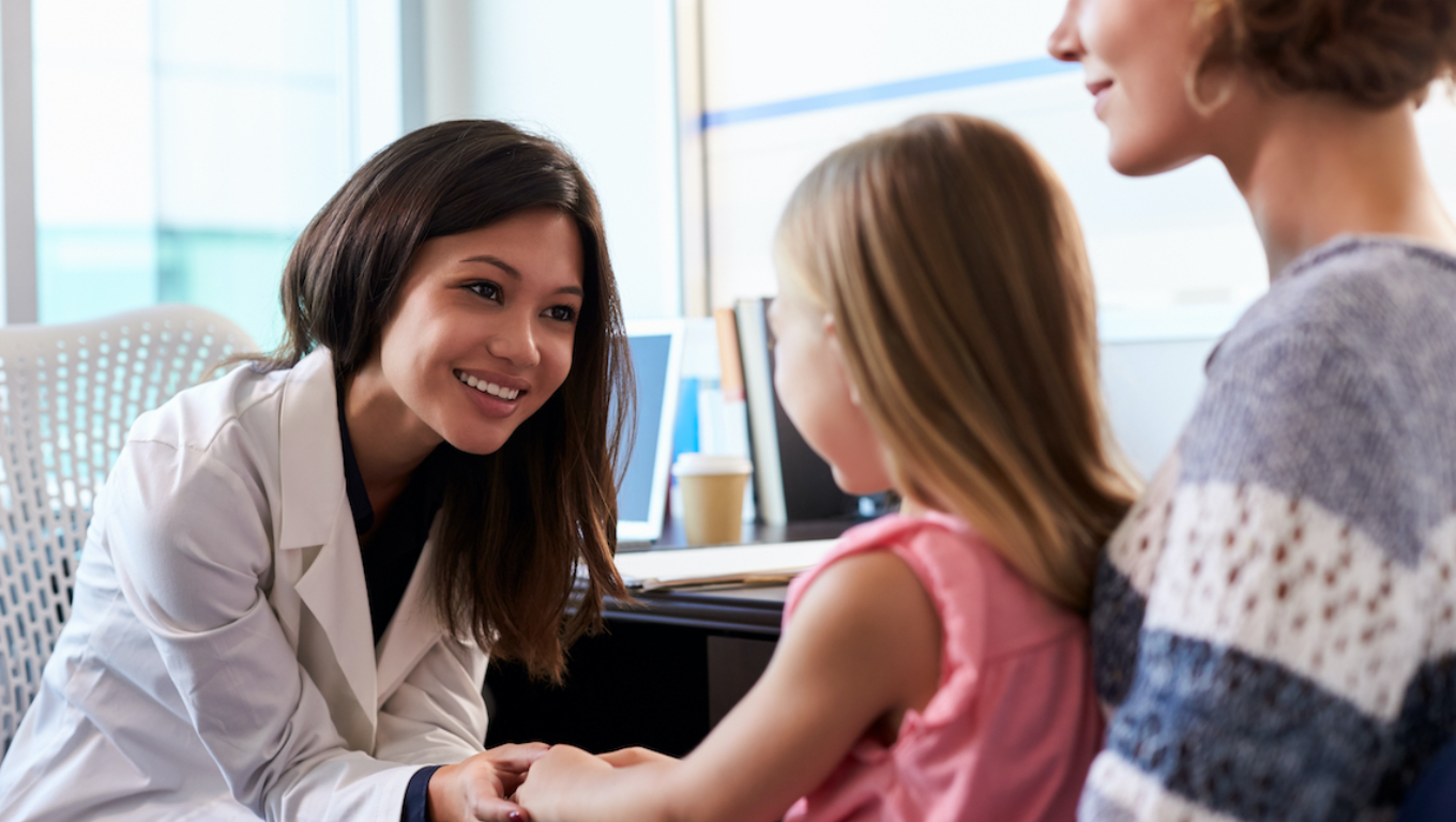 Doctor with family (HERO, Clinical Guidance)