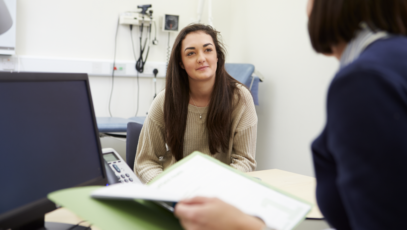Accredited CME-Teen girl doctor office