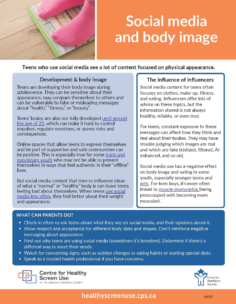 Social media and body image